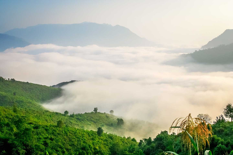 Cambodia has beautiful mountain roads